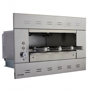 Churrasqueira Elétrica de Embutir 4 Espetos Titan Painel Ventilado Suprema 127v