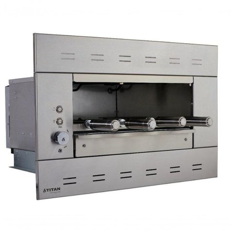 Churrasqueira Elétrica de Embutir 4 Espetos Titan Painel Ventilado Suprema 127v