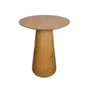 Ver imagem 1 de Mesa Cone de Apoio Tampo 50 cm Altura 70 cm Laminada em Madeira Freijó