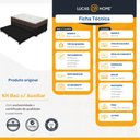 Ver imagem 2 de Cama Box Baú e Auxiliar Solteiro + Colchão de Ortobom D45 Iso 150 88cm