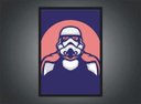 Ver imagem 2 de Quadro Decorativo Stormtrooper Star Wars Super Heróis Nerd Geek Com Moldura