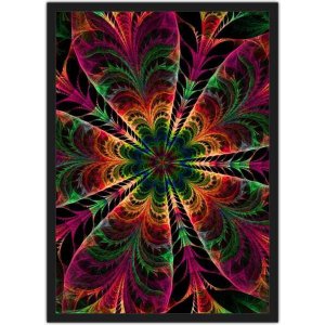 Quadro Decorativo Abstrato Salas Interiores Moderno Decorações Com Moldura