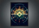 Ver imagem 3 de Quadro Decorativo Abstrato Geométrico Salas Interiores Moderno Decorações Com Moldura G02