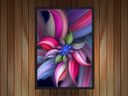 Ver imagem 2 de Quadro Decorativo Abstrato Flor Com Moldura Salas Decorações G05