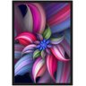 Quadro Decorativo Abstrato Flor Com Moldura Salas Decorações G05 - 1
