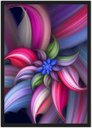 Ver imagem 1 de Quadro Decorativo Abstrato Flor Com Moldura Salas Decorações G05