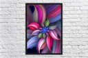 Ver imagem 4 de Quadro Decorativo Abstrato Flor Com Moldura Salas Decorações G05