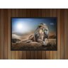 Quadro Decorativo Leão Animais Salas Quartos Decorações Com Moldura G01 - 3