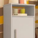 Ver imagem 4 de Balcão Multiuso 1 Nicho e 1 Porta B01 Branco Novam Branco