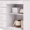 Ver imagem 7 de Cômoda Sapateira Sirius 5 Gavetas 2 Portas Branco - Vila Rica