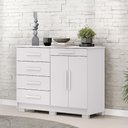 Ver imagem 1 de Cômoda Sapateira Sirius 5 Gavetas 2 Portas Branco - Vila Rica