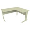Mesa Delta em "l" P/ Escritório - Estação de Trabalho (cor Ovo) 120x120 - 1
