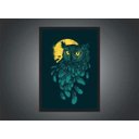 Ver imagem 3 de Quadro Decorativo Coruja Abstrato Ave Animais Salas Quartos Decorações com Moldura
