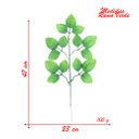 Ver imagem 2 de 72 Ramos Decoração Arranjo Folhas de Rosa Artificial Planta Plástico 5 Galhos Cada 47cm
