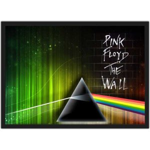Quadro Decorativo Banda Rock Pink Floyd Salas Quartos Decorações Com Moldura G05