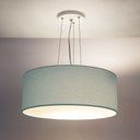 Ver imagem 1 de Lustre Pendente Redondo Cúpula em Tecido 40x15:azul5949