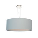 Ver imagem 2 de Lustre Pendente Redondo Cúpula em Tecido 40x15:azul5949