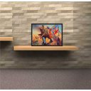 Ver imagem 2 de Quadro Decorativo Iron Maiden Heavy Metal Eddie Rock Salas Quartos Decorações Com Moldura G01