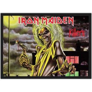 Quadro Decorativo Iron Maiden Heavy Metal Eddie Rock Salas Quartos Decorações Com Moldura G04