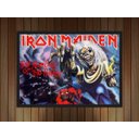 Ver imagem 2 de Quadro Decorativo Iron Maiden Heavy Metal Eddie Rock Salas Quartos Decorações Com Moldura G05