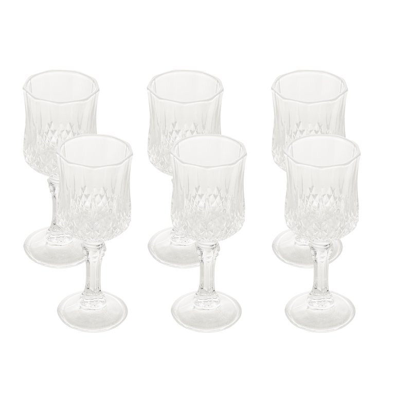 6 Taças para Licor Lyor Diamante de Vidro 60ml