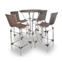 Ver imagem 1 de Conjunto de Mesa Bistrô - 4 Cadeiras + 1 Mesa