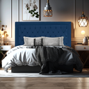 Ver imagem 4 de Cabeceira de Cama Box Queen 160 Cm Baronesa - Veludo Azul