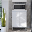 Ver imagem 3 de Balcão Micro-Ondas 2 Portas Branco – EJ Móveis