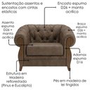 Ver imagem 5 de Poltrona Decorativa Capitone Milano Pes Madeira Courino Tcs 729 Moll