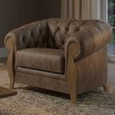 Ver imagem 2 de Poltrona Decorativa Capitone Milano Pes Madeira Courino Tcs 729 Moll
