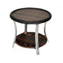 Ver imagem 3 de Conjunto de Poltronas Fibra Sintética Pequim Alumínio - 4 Poltronas + 1 Mesa Centro - Tecido Duna De