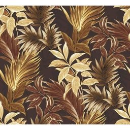 Conjunto de Poltronas Fibra Sintética Bali - 2 Poltronas + 1 Mesa Centro - Tecido Revieira Marrom - 4