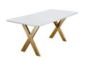 Ver imagem 3 de Conjunto Sala de Jantar 6 Lugares Vitória 1.60m Mesa e Cadeiras Madeira Maciça Suede Cinza