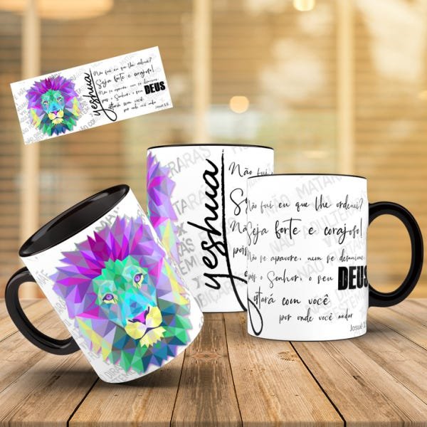 Caneca - Não fui eu que lhe ordenei?... (com interior e alça preta) - 1