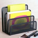 Ver imagem 4 de Organizador de Mesa Metálico 3 Divisórias para Escritório
