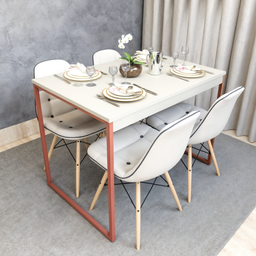 Mesa Jantar Apartamento Industrial 100% Mdf Compacta 100x60 - 2