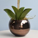 Ver imagem 1 de Vaso de Flores Bronze Redondo 17cm | Linha Vasos Decorativos Formosinha