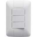 Ver imagem 1 de Conjunto 4x2 com 3 Interruptores Simples 6a 250v