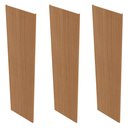 Ver imagem 3 de Kit 3 Placas de Painel Ripado Toronto 250cm X 58cm X 3,3mm (rende 4,35m²) Ecorevest