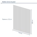 Ver imagem 4 de Kit 3 Placas de Painel Ripado Toronto 250cm x 58cm x 3,3mm (Rende 4,35m²) Ecorevest Marrom/Freijó
