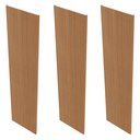 Ver imagem 3 de Kit 3 Placas de Painel Ripado Toronto 250cm x 58cm x 3,3mm (Rende 4,35m²) Ecorevest Marrom/Freijó