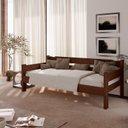 Ver imagem 5 de Sofa Cama Esmeralda New Castanho em Madeira Maciça Pinus
