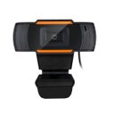 Ver imagem 3 de Webcam Brazil PC V5, Resolução HD 720P, Microfone, Preto/Laranja, USB