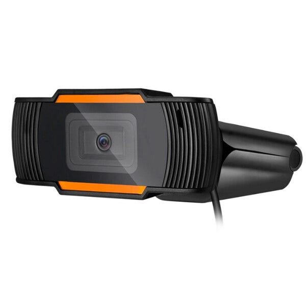 Webcam Brazil PC V5, Resolução HD 720P, Microfone, Preto/Laranja, USB - 2