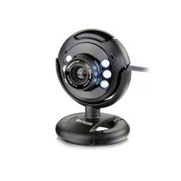 Webcam Multilaser Plug e Play 16Mp NighTVision Microfone USB Preto - Wc045 - 1
