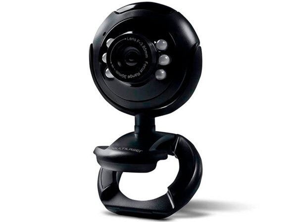 Webcam Multilaser Plug e Play 16Mp NighTVision Microfone USB Preto - Wc045 - 4