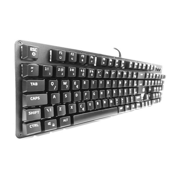 Teclado Gamer Mecânico HP GK100 USB, LED RGB, Layout ABNT2, Preto - 13