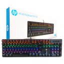 Ver imagem 1 de Teclado Gamer Mecânico HP GK100 USB, LED RGB, Layout ABNT2, Preto