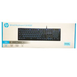 Teclado Mecânico Gamer HP GK400F USB LED Azul Switch Blue ABNT2 Preto - 10