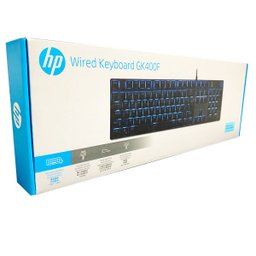 Teclado Mecânico Gamer HP GK400F USB LED Azul Switch Blue ABNT2 Preto - 8